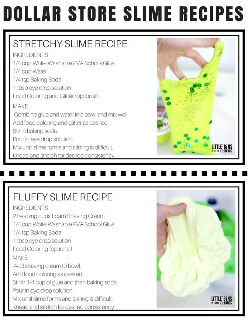 Slime Recipes For Kids
 Dollar Store Slime Recipes and Homemade Slime Making Kit