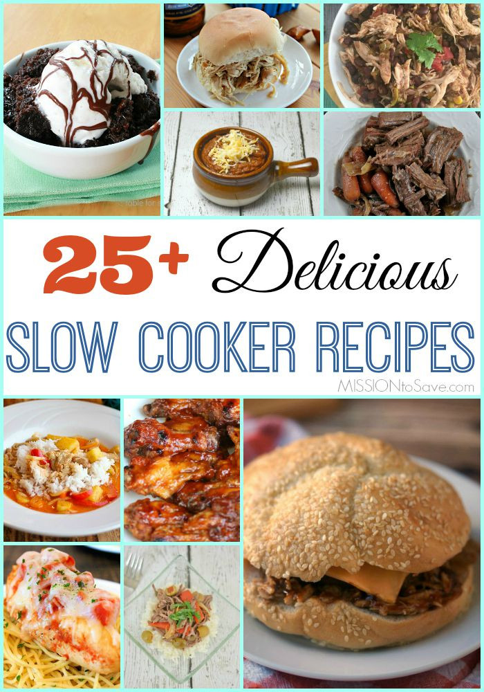 Slow Cooker Main Dishes
 25 Delicious Slow Cooker Recipes Appetizers Main Dish