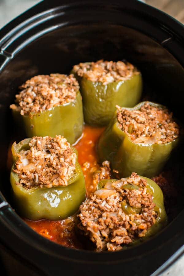Slow Cooker Stuffed Bell Peppers
 Slow Cooker Beef and Rice Stuffed Peppers The Magical