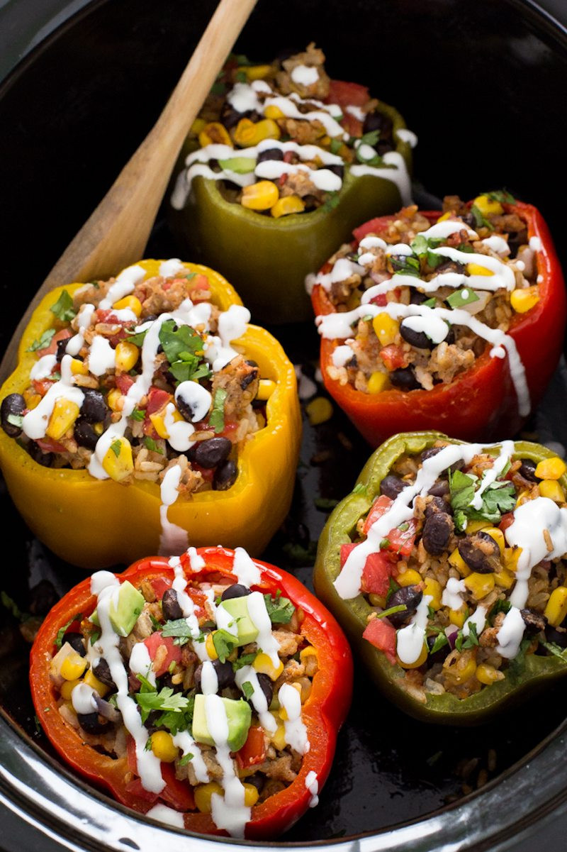 Slow Cooker Stuffed Bell Peppers
 8 Slow Cooker Ideas for Every Meal – Honest Cooking