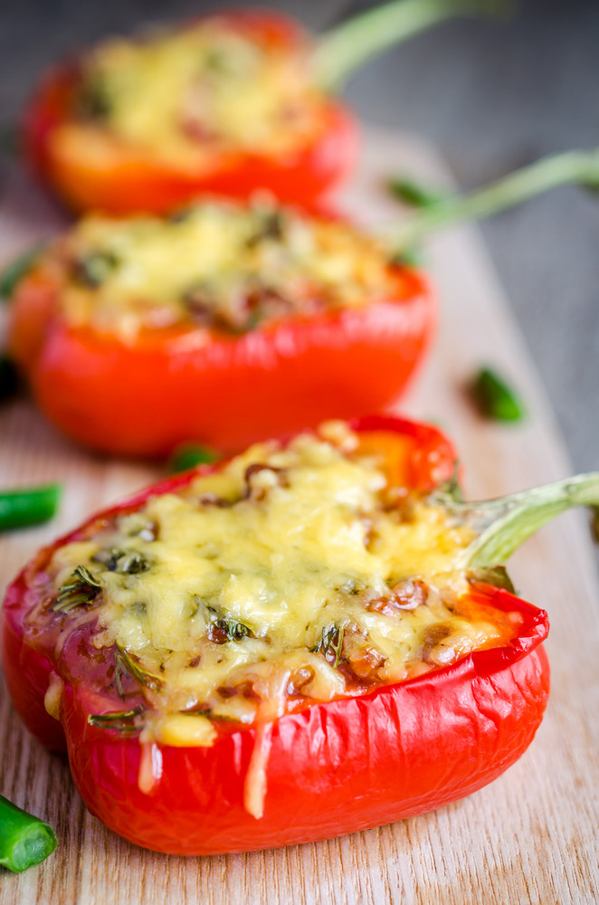 Slow Cooker Stuffed Bell Peppers
 Slow Cooked Stuffed Red Bell Peppers BigOven