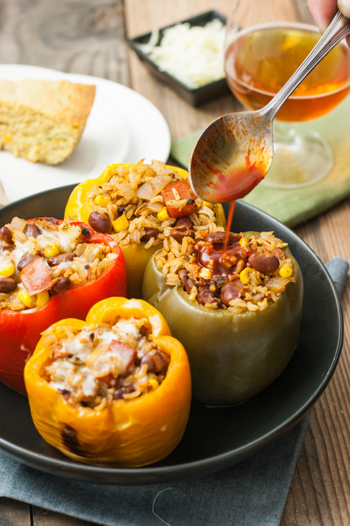 Slow Cooker Stuffed Bell Peppers
 Slow Cooker Stuffed Bell Peppers