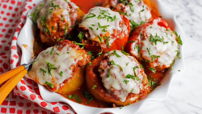 Slow Cooker Stuffed Bell Peppers
 Slow Cooker Stuffed Peppers recipe from Tablespoon