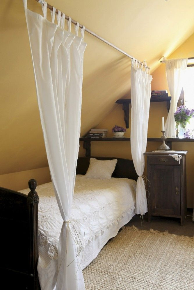 Small Attic Bedroom Sloping Ceilings
 Beautiful and Spacious Country House Surrounded by Lush