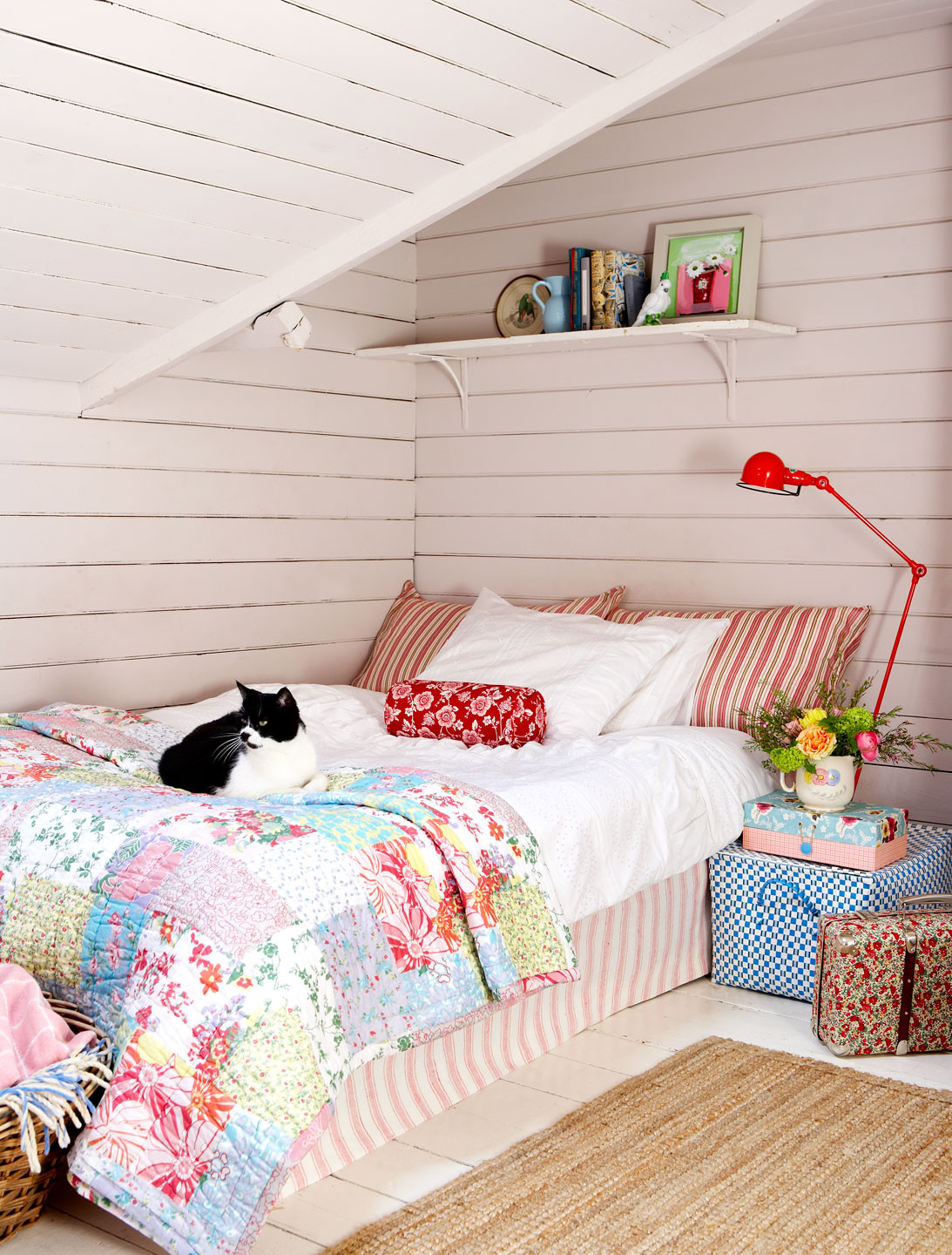 Small Attic Bedroom Sloping Ceilings
 decordots colorful bedroom with sloped ceiling