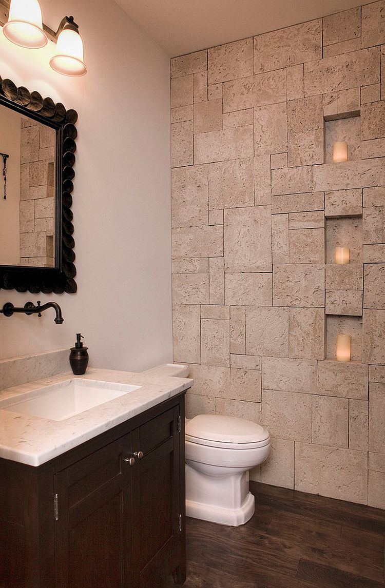 Small Bathroom Wall Tile Ideas
 30 Exquisite and Inspired Bathrooms with Stone Walls