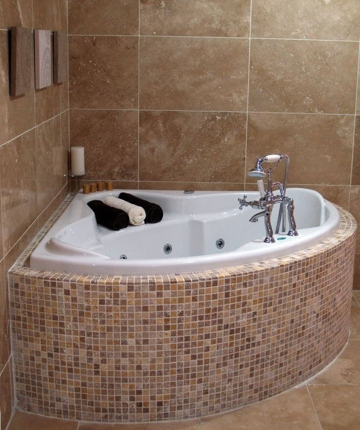 Small Bathroom With Tub
 50 Corner Tubs For Small Bathrooms You ll Love in 2020