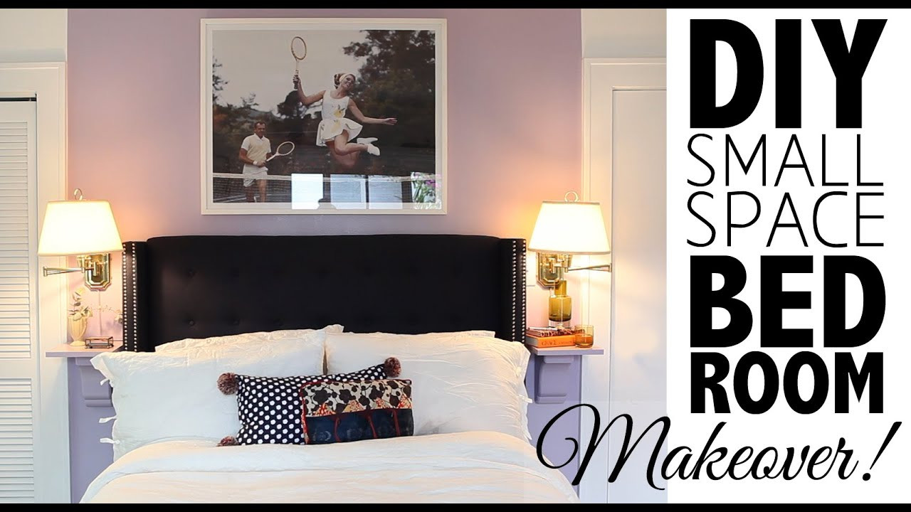 Small Bedroom Makeover
 DIY Small Space Bedroom Makeover