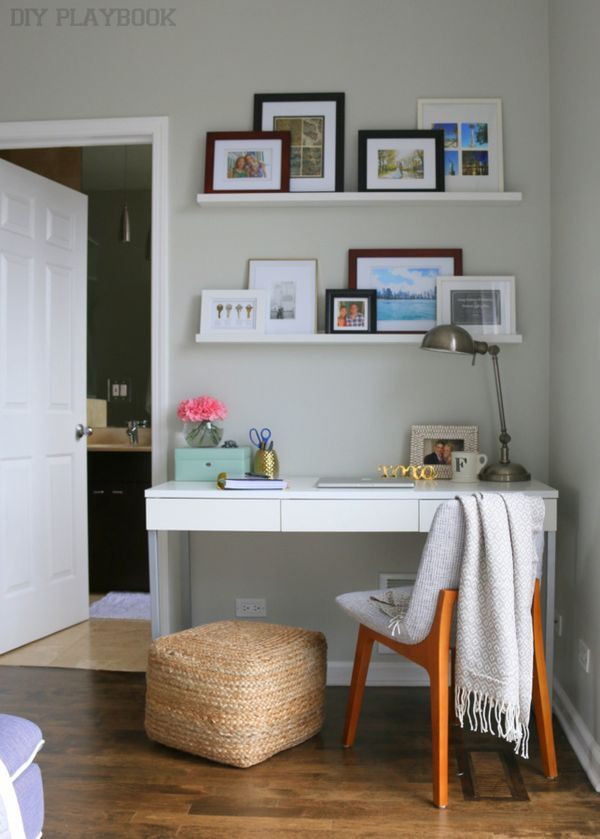 Small Bedroom With Desk
 How to Hide Desk Cords