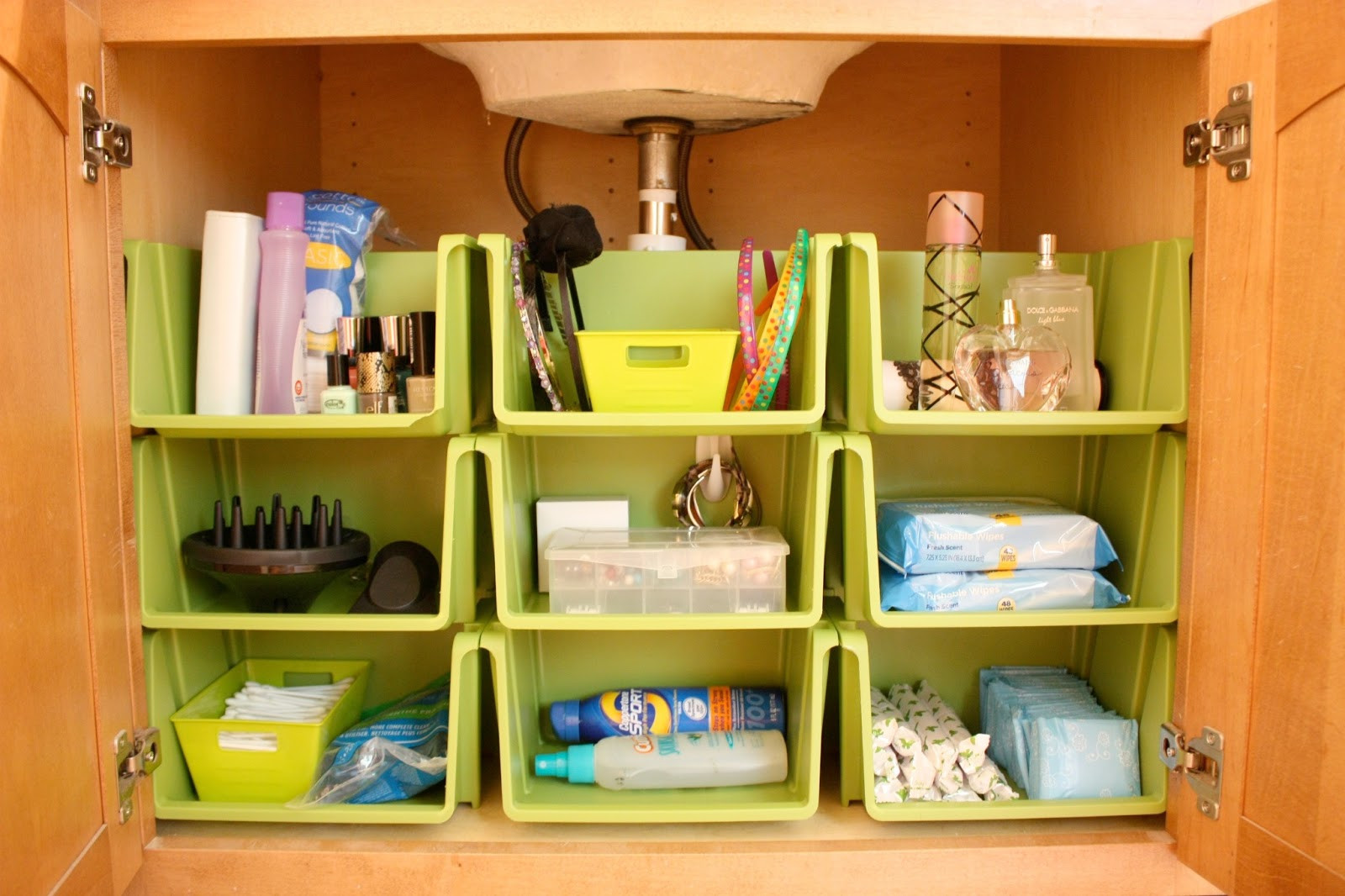 Small Kitchen Cabinet Organization
 The Orderly Home Bathroom Cabinet Organization