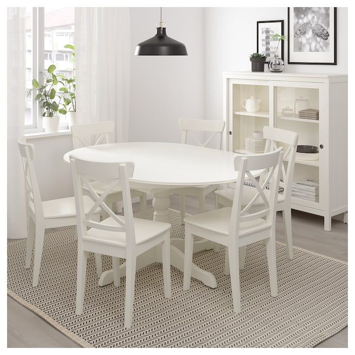 Small Kitchen Table Ikea
 IKEA INGATORP White Extendable table in 2019