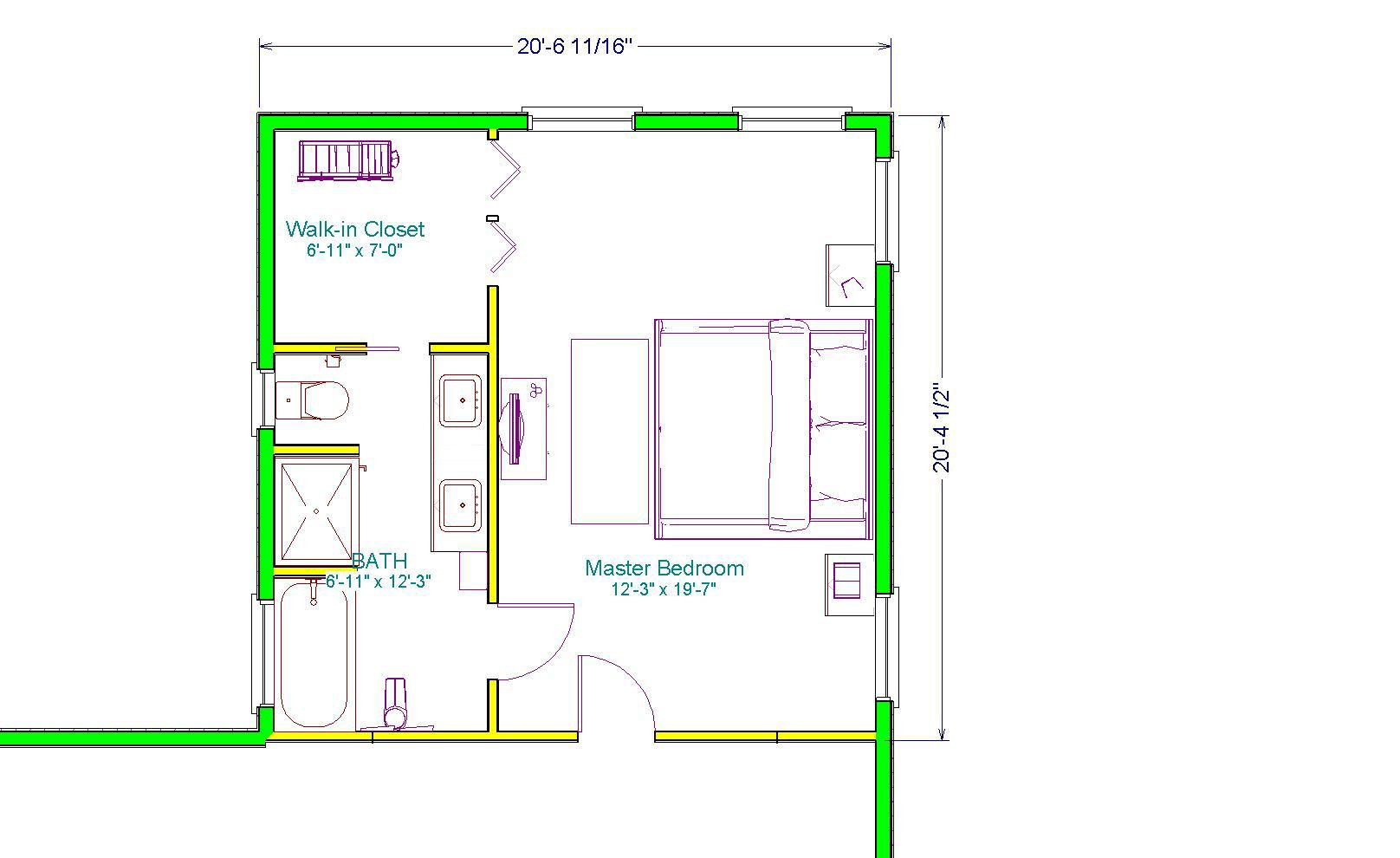 Small Master Bedroom Layouts
 master suite addition plans