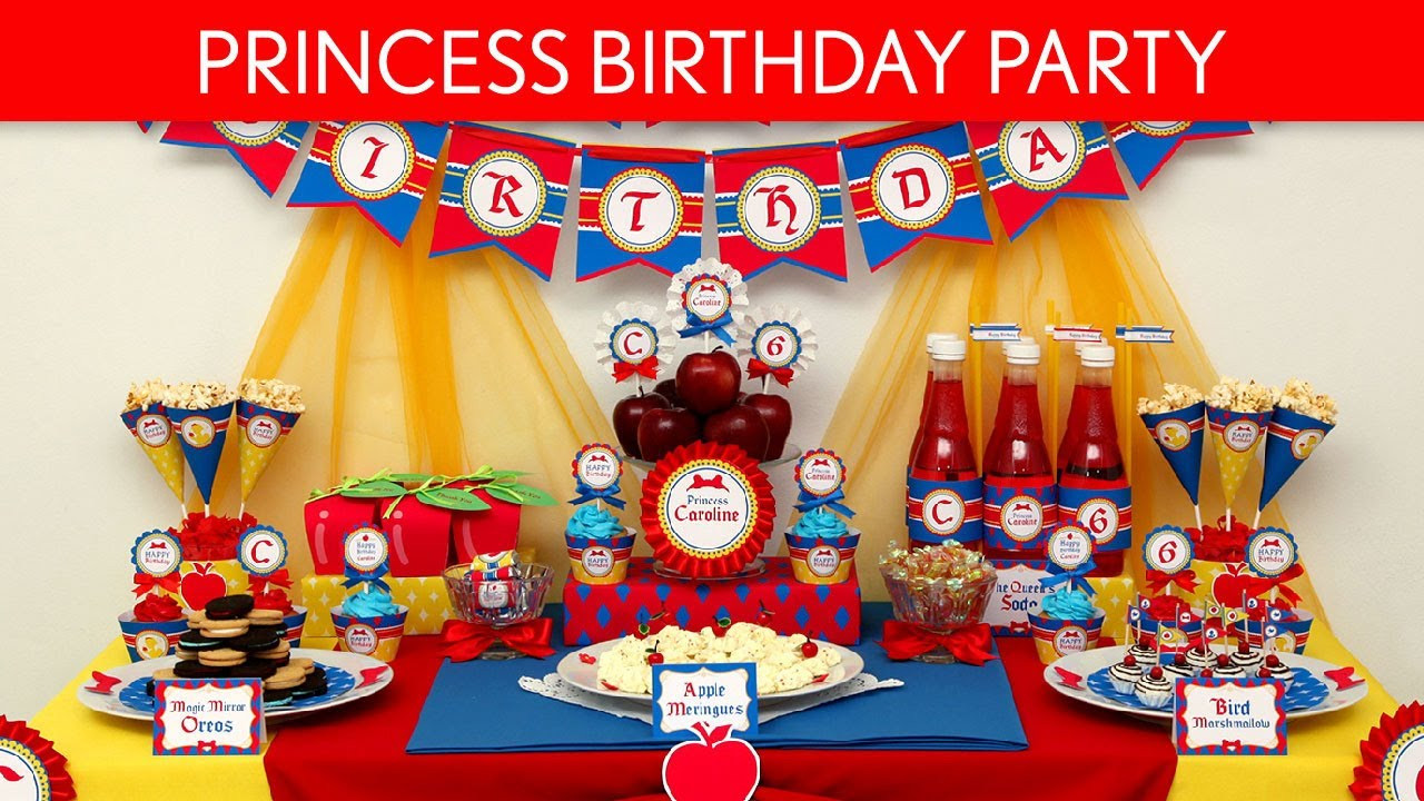 Snow White Birthday Party Decorations
 Snow White Birthday Party Ideas Snow White Princess