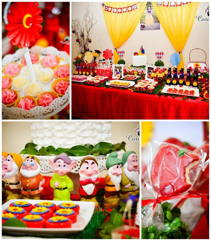 Snow White Birthday Party Decorations
 Kara s Party Ideas Snow White Themed Birthday Party with