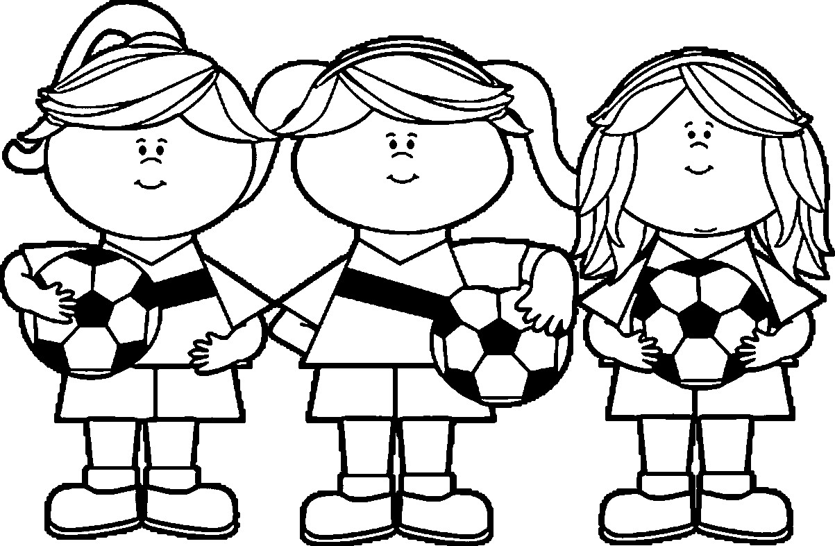 Soccer Girls Coloring Pages
 Coloring Pages For Girls