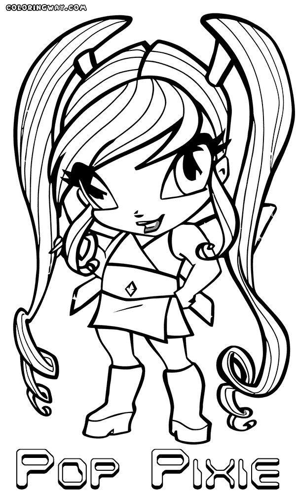 Soda Pop Girls Coloring Pages
 Soda Pop Head Page Coloring Pages