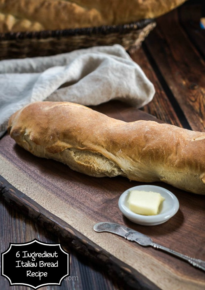 Soft Italian Bread Recipe
 6 Ingre nt Simple Classic Italian Bread Recipe