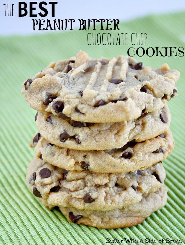 Soft Peanut Butter Chocolate Chip Cookies
 THE BEST PEANUT BUTTER CHOCOLATE CHIP COOKIES Butter