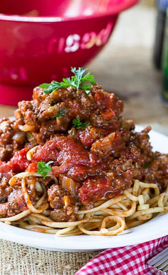 Southern Style Spaghetti
 Southern Spaghetti Sauce Recipe