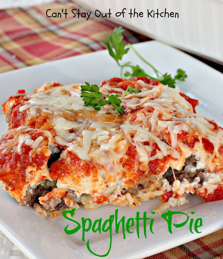 Spaghetti Pie With Ricotta Cheese
 Spaghetti Pie Can t Stay Out of the Kitchen