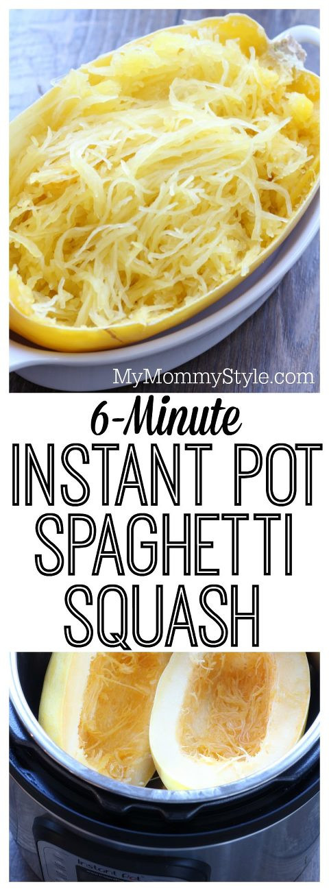 Spaghetti Squash In The Instant Pot
 6 Minute Instant Pot Spaghetti Squash My Mommy Style