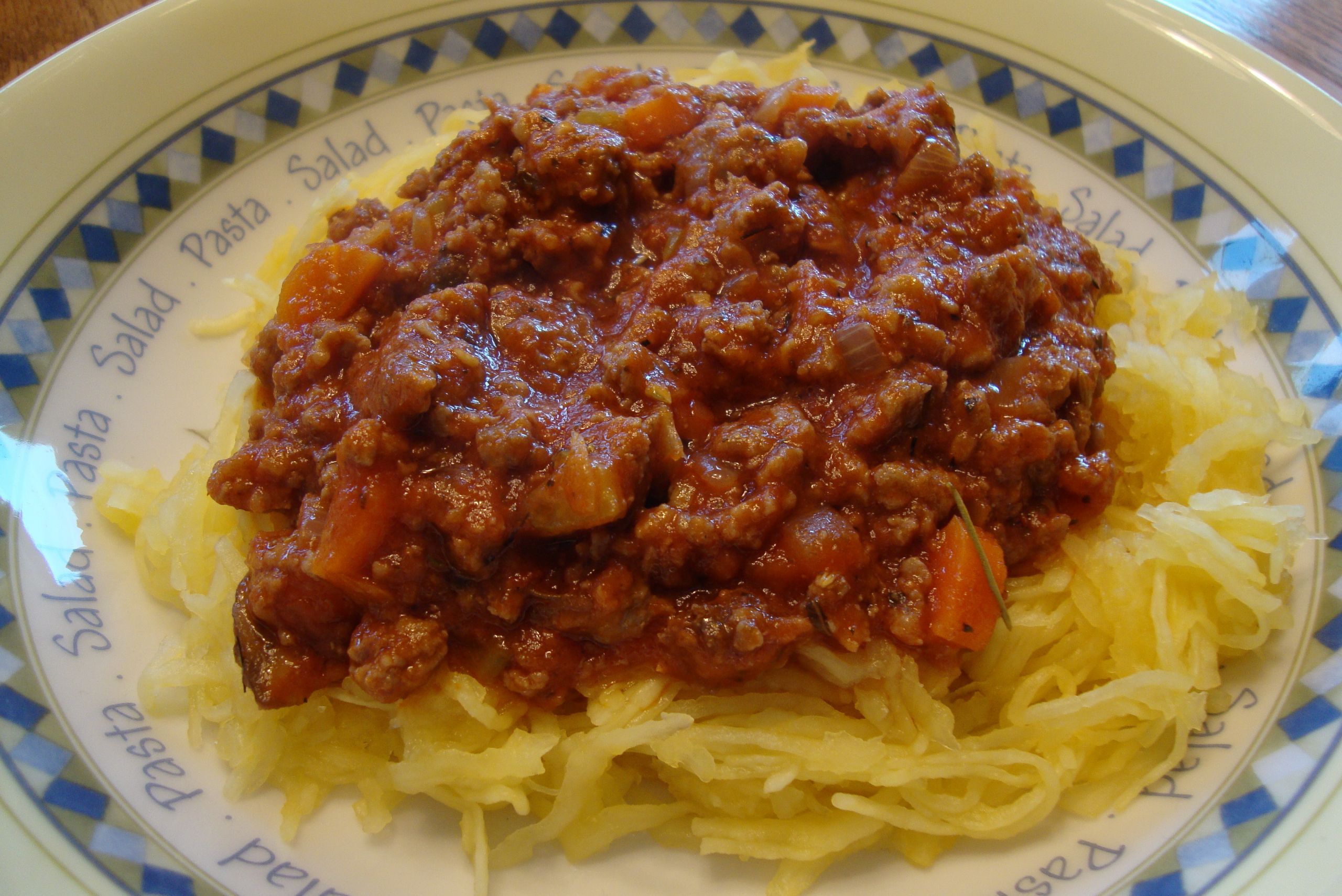 Spaghetti Squash With Meat Sauce
 Spaghetti Squash with Meat Sauce