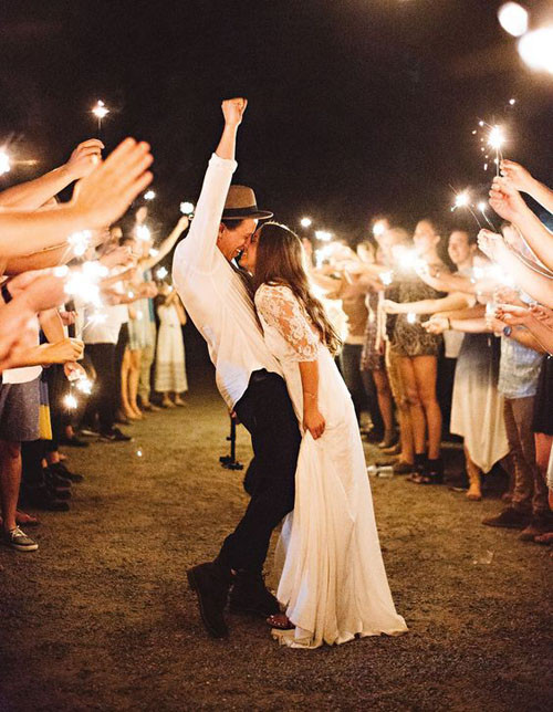 Sparklers For A Wedding
 15 Epic Wedding Sparkler Sendoffs That Will Light Up Any