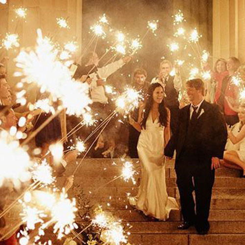 Sparklers For A Wedding
 15 Epic Wedding Sparkler Sendoffs That Will Light Up Any