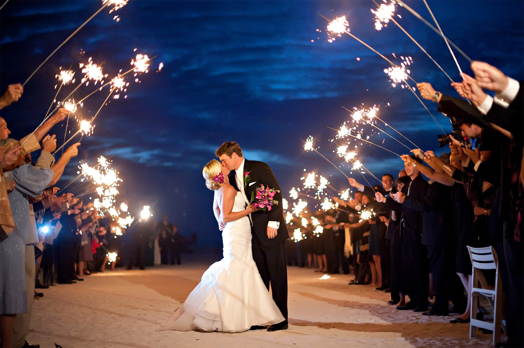 Sparklers Wedding Exit
 A Guide to Using Sparklers for Your Wedding Exit Send f