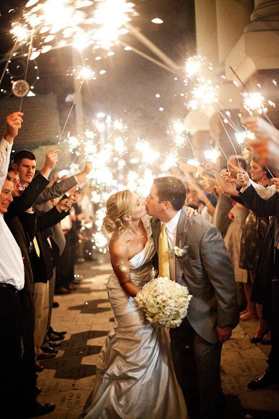 Sparklers Wedding Send Off
 Five Ideas for Tosses and Send fs