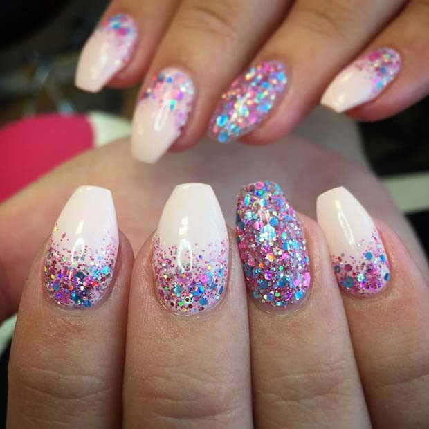 Sparkly Nail Designs
 23 Gorgeous Glitter Nail Ideas for the Holidays