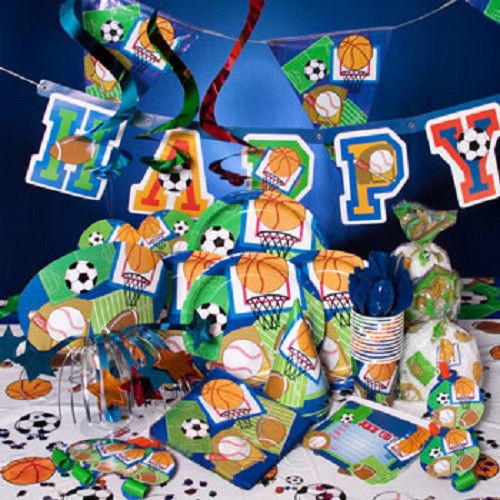 Sport Birthday Party Ideas
 All Sports Party Decoration Supplies Baseball Football