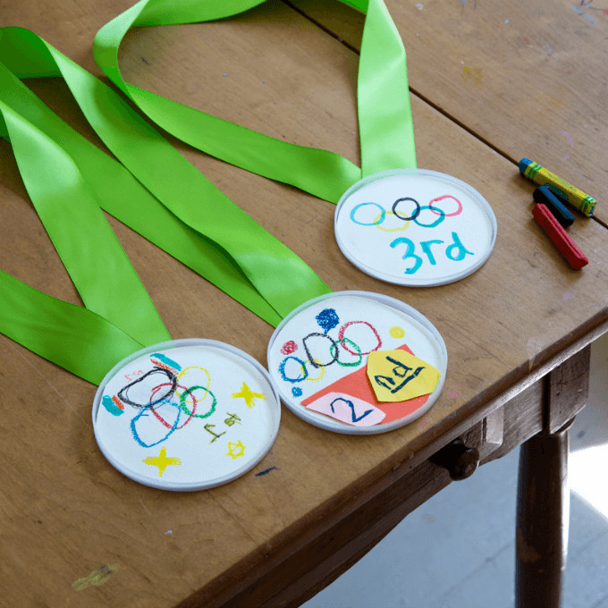 Sports Craft For Toddlers
 DIY Olympic Medals for Kids & a Simple Olympic Games Poster
