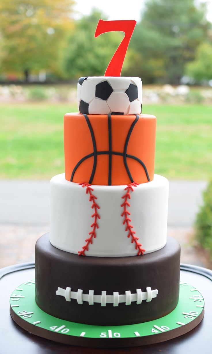 Sports Themed Birthday Cakes
 All Star Sports Themed Birthday Cake
