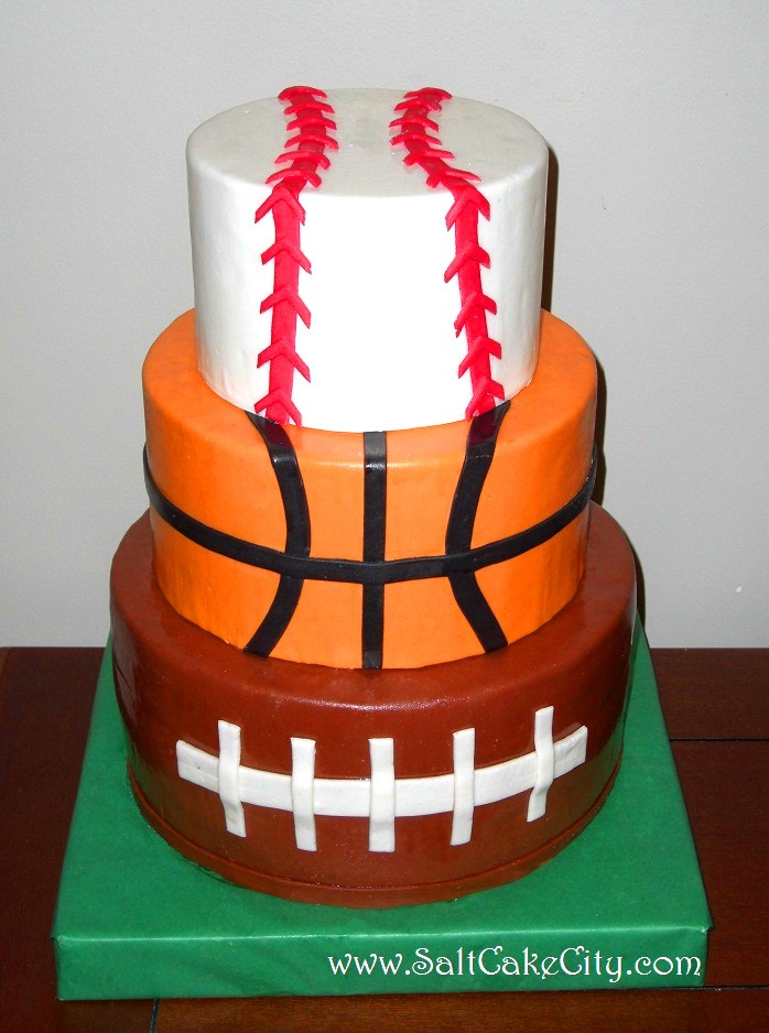 Sports Themed Birthday Cakes
 Salt Cake City Sports Cake