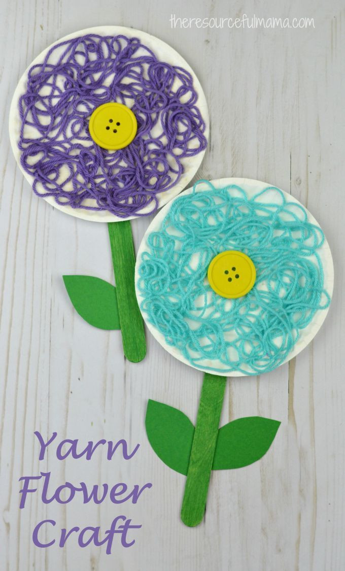 Spring Craft Ideas For Preschoolers
 Mixed Media Flower Craft for Kids