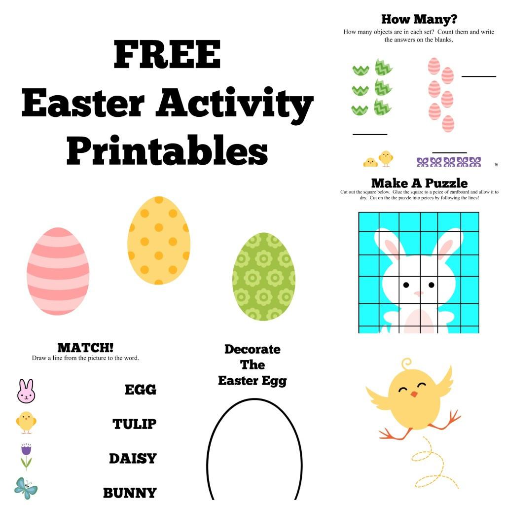 Spring Crafts For Kids Printables
 FREE Easter Activity Printables Craft & Learn
