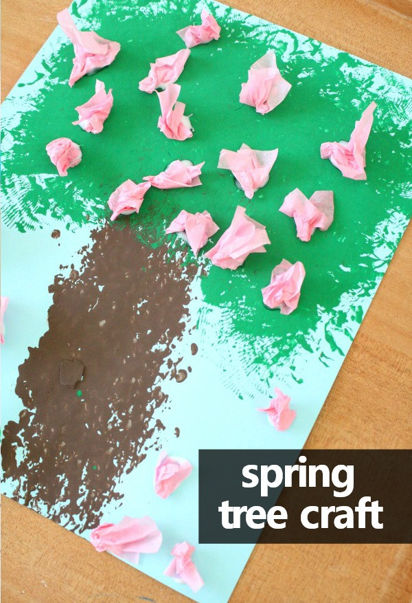 Spring Crafts For Preschool
 Flowery Tree Spring Craft for Kids Fantastic Fun & Learning