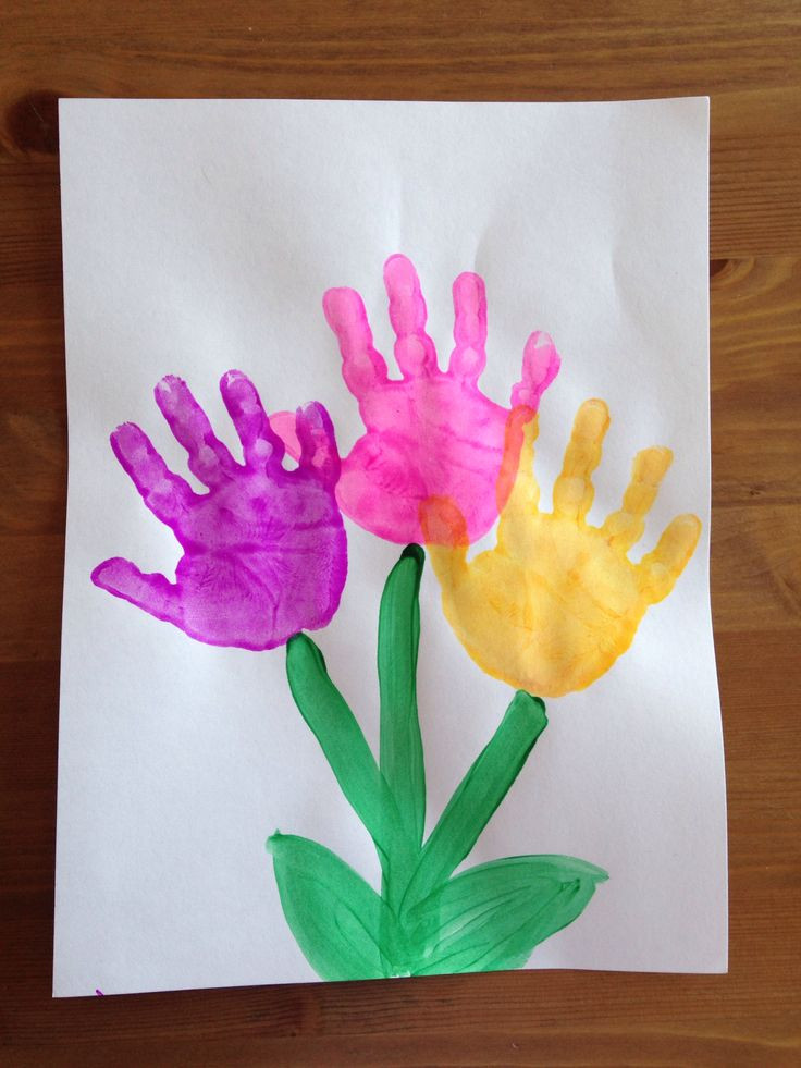 Spring Crafts For Preschoolers
 Handprint Flower Craft Spring Craft Preschool Craft