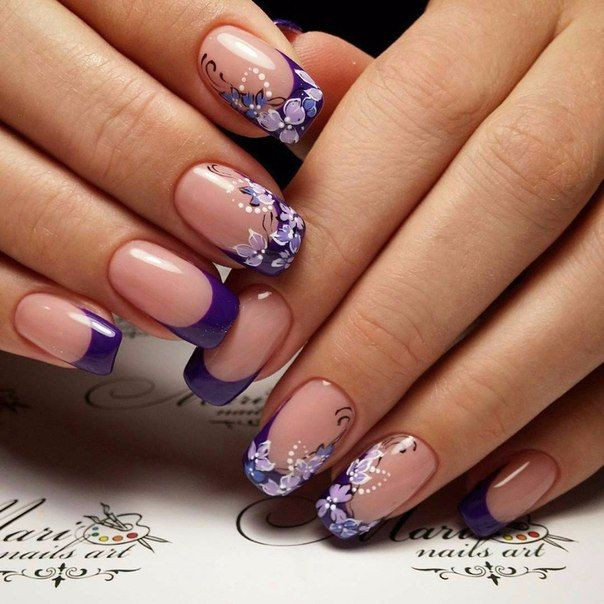 Spring French Nail Designs
 6180 best NAIL ART images on Pinterest