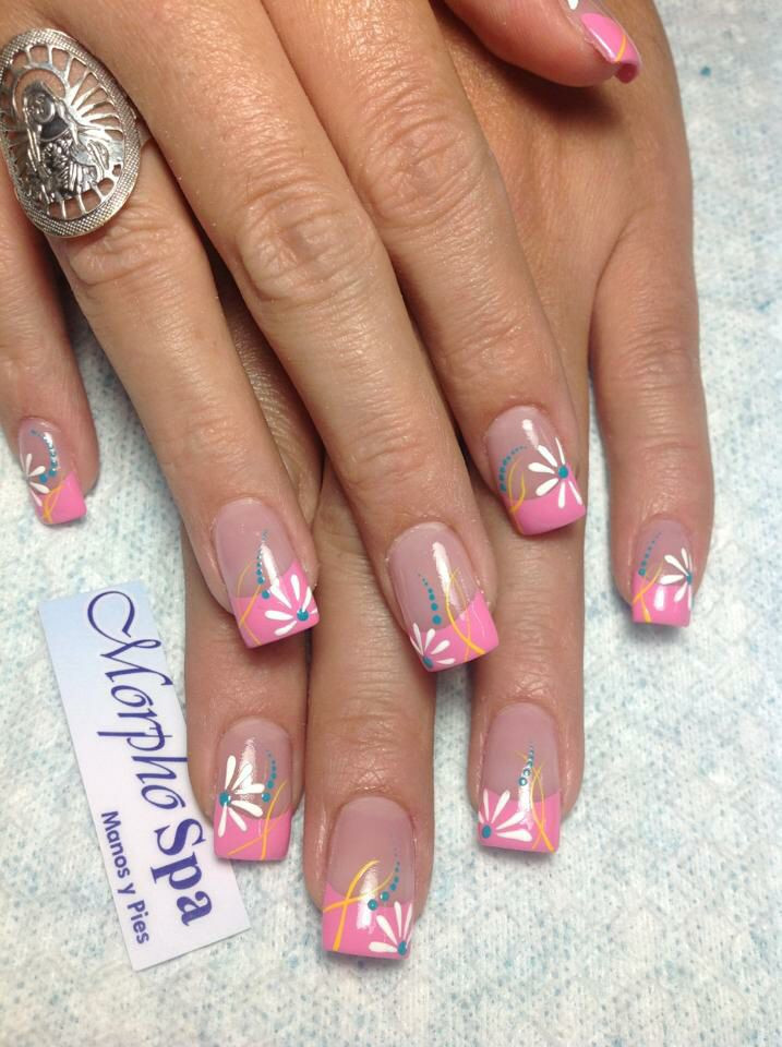 Spring French Nail Designs
 6418 best Funky French Tip Nails images on Pinterest