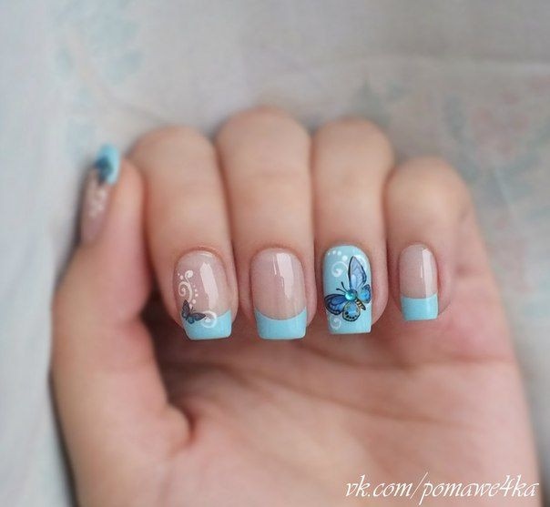 Spring French Nail Designs
 560 best French nails images on Pinterest