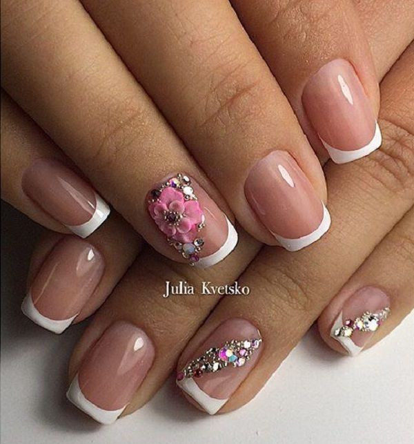 Spring French Nail Designs
 174 best French nails images on Pinterest