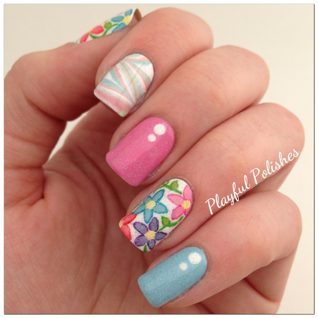 Spring Nail Designs And Colors
 Playful Polishes SPRING NAIL ART USING SINFUL COLORS