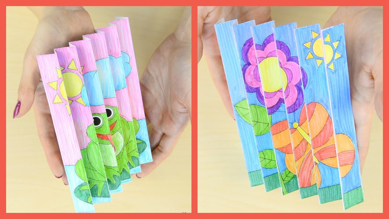 Springtime Crafts For Toddlers
 Spring Agamograph Paper Craft Spring crafts for kids