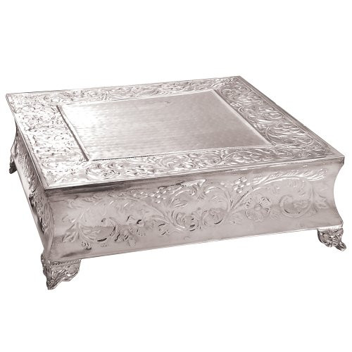 Square Wedding Cake Stand
 20 Square Silverplated Wedding Cake Stand Cake Plateau