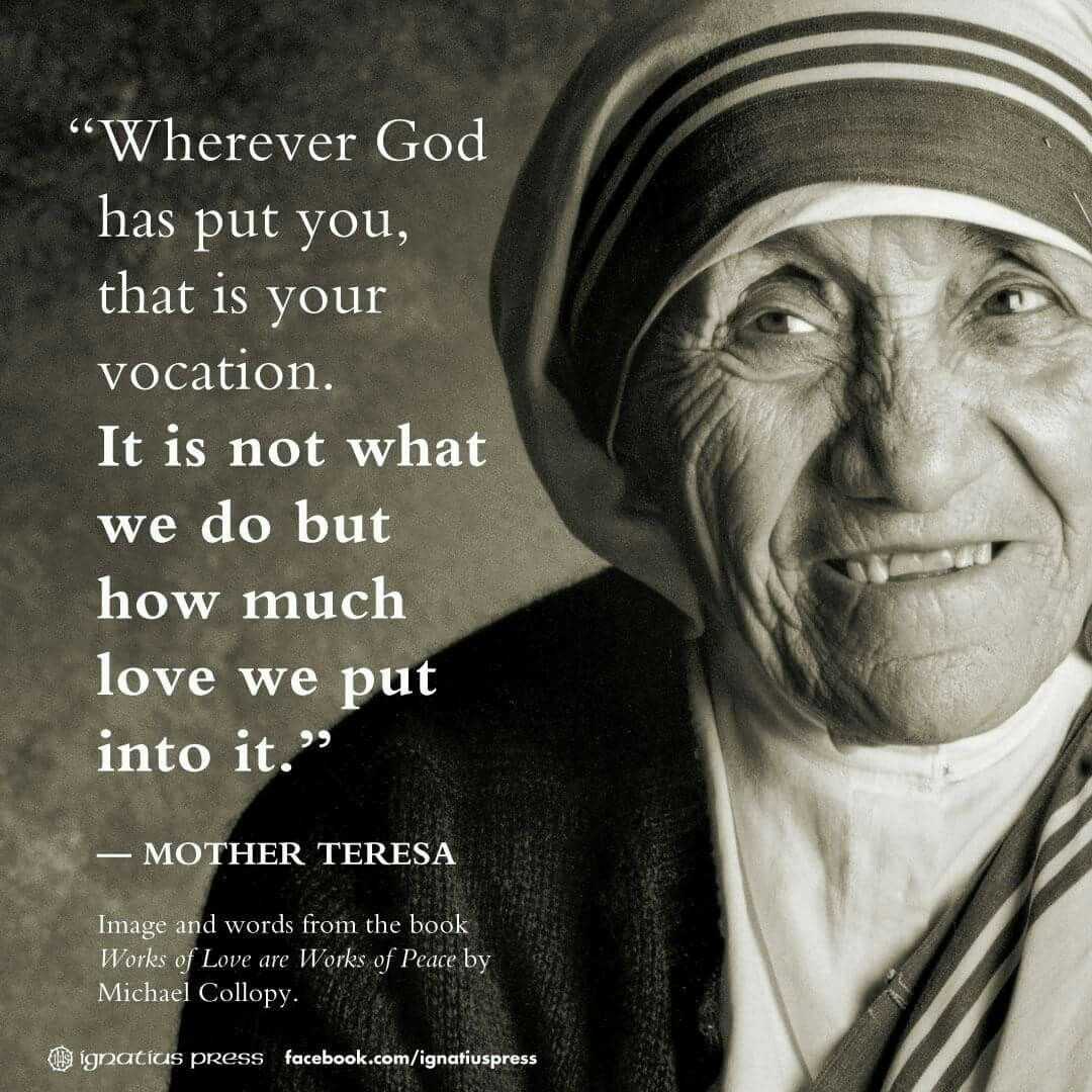 St Mother Teresa Quotes
 Mother Teresa quote More More