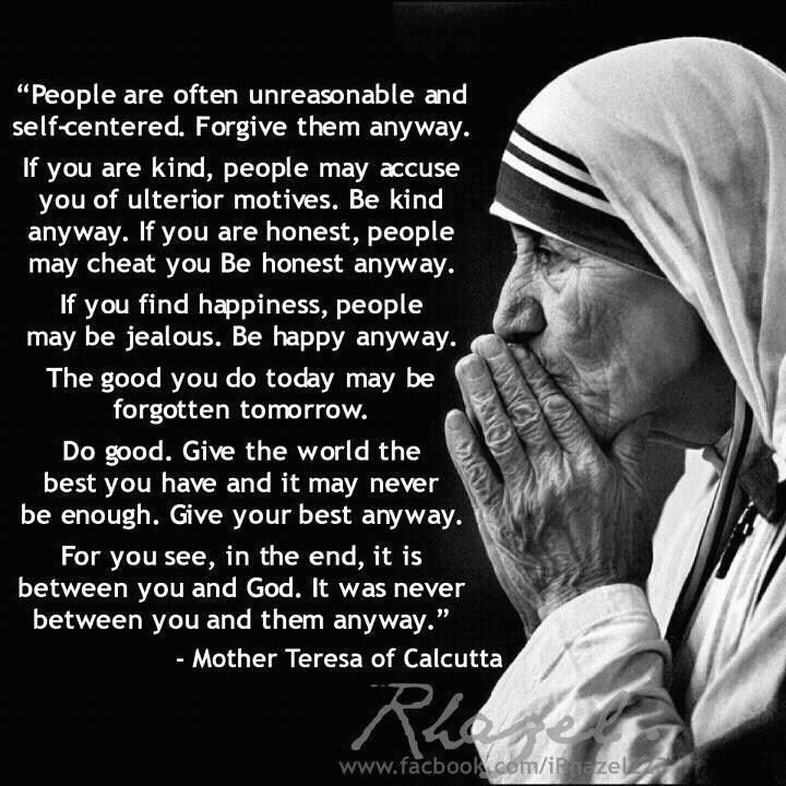St Mother Teresa Quotes
 The physiologic role of same couples in rescuing