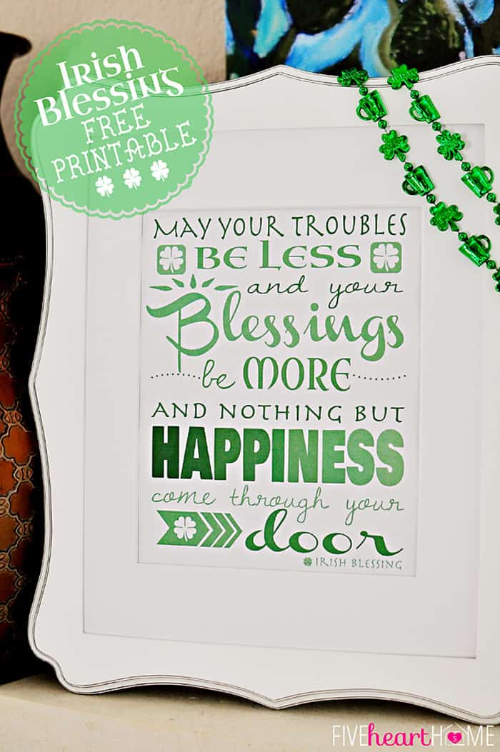 St Patrick Day Quotes Blessings
 St Patrick’s Day Free Printable Irish Blessing