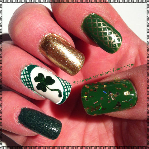 St Patrick's Nail Art
 st patrick s day nails on Tumblr